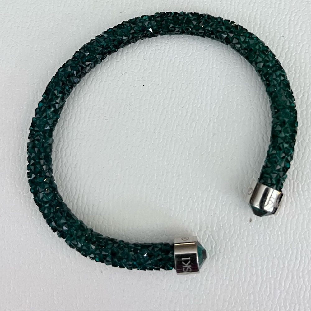 Swarovski Emerald Green Crystal Bracelet - Picture 3 of 3